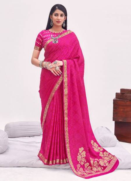 Pink Colour MANJUBAA MAHILAM SILK 2 Designer Festive Wear Banarasi Silk Saree Collection 9902
